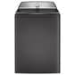 GE Profile 5 Cu. Ft. Top Load Impeller Washer and 7.4 Cu. Ft. Gas Dryer Laundry Pair in Diamond Gray, , large