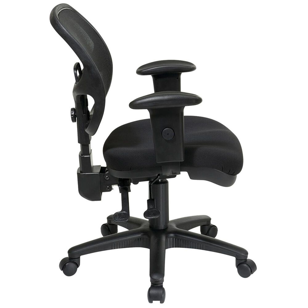 OSP Home ProGrid Ergonomic Task Chair in Coal, , large