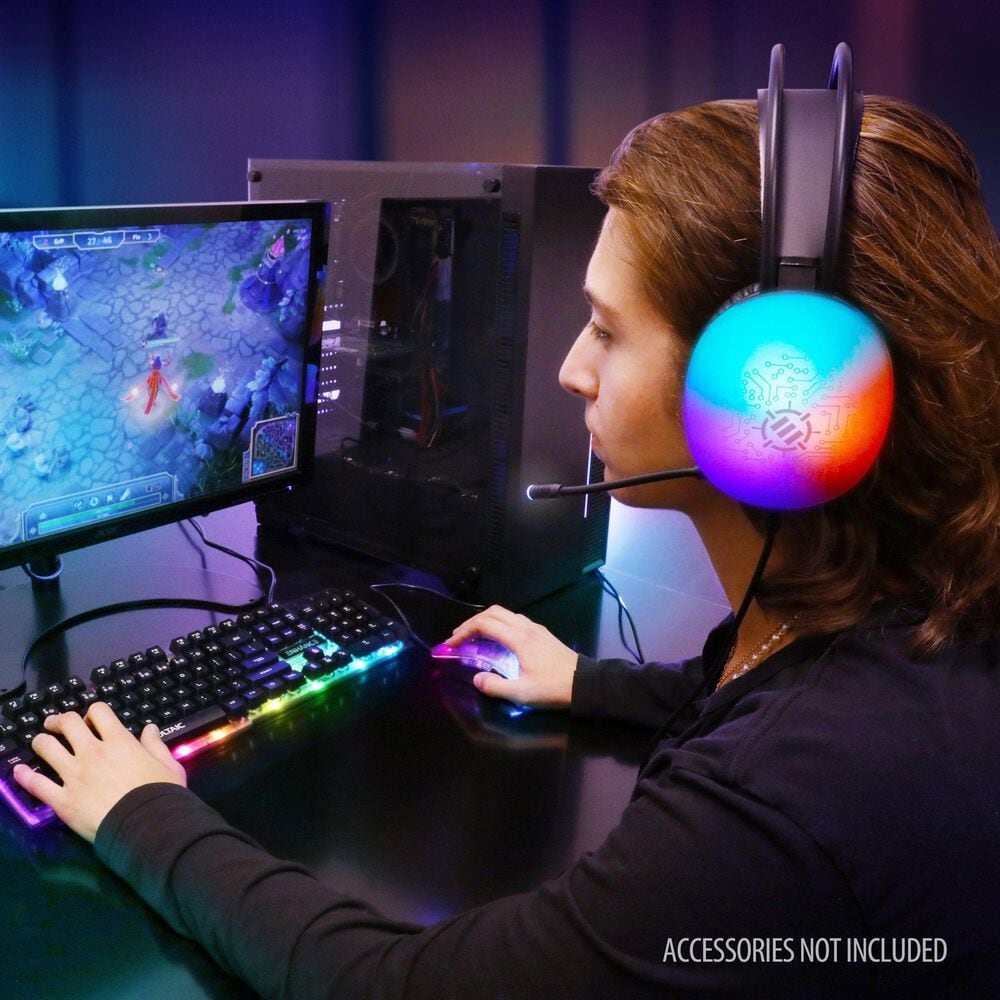 Accessory Power Voltaic 2 USB Gaming Over Ear Headset with In-Line Controller in Clear, , large