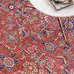 Surya Iris Burnt Orange, Dark Blue, Yellow, Light Pink, Oatmeal and Olive 5" x 7"6" Area Rug, , large