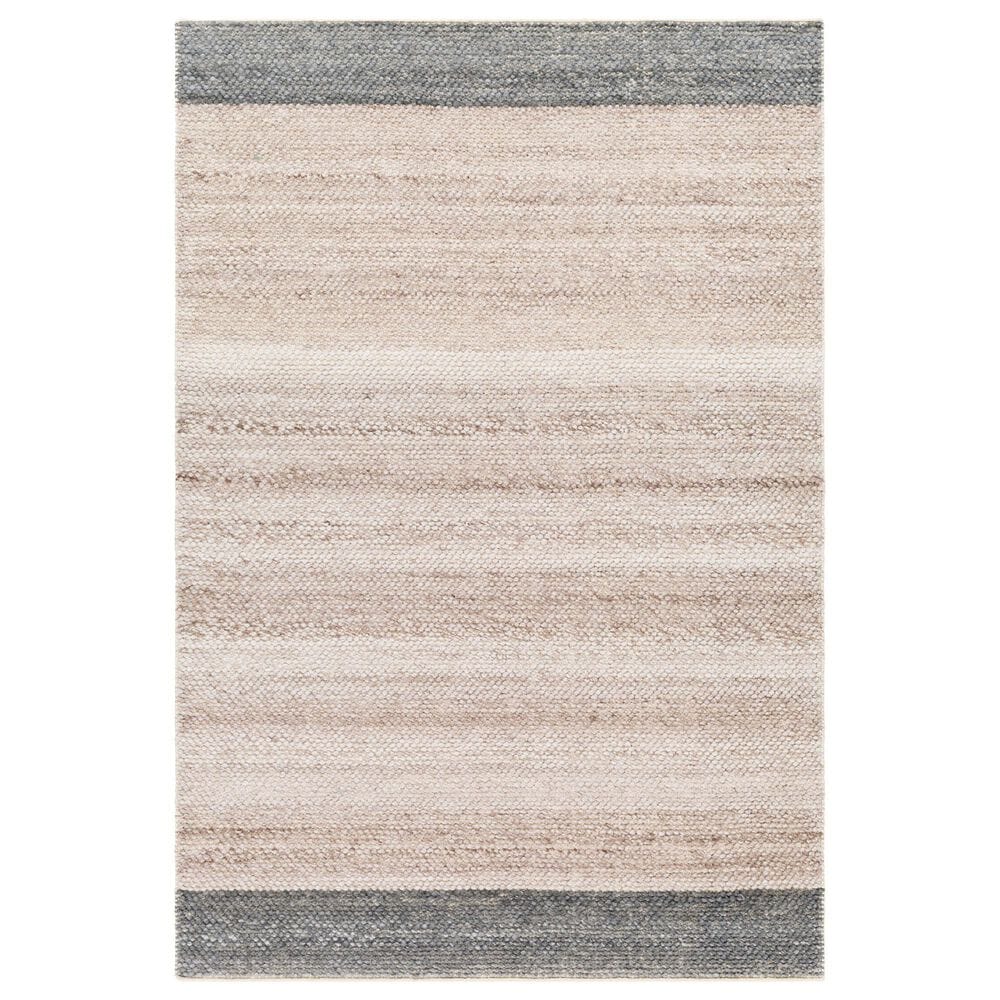 Surya Reika REK-2308 6" x 9" Light Gray, Denim and Brown Area Rug, , large
