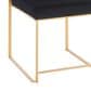 LumiSource Fuji Side Chair with Black Velvet Cushion in Gold (Set of 2), , large