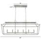Hunter Laurel Ridge 6-Light Linear Chandelier in Brushed Nickel, , large