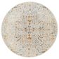 Surya Reina Denim, Light Gray, Cream, Tan, Mustard, Olive and Rust 6"7" Round Area Rug, , large