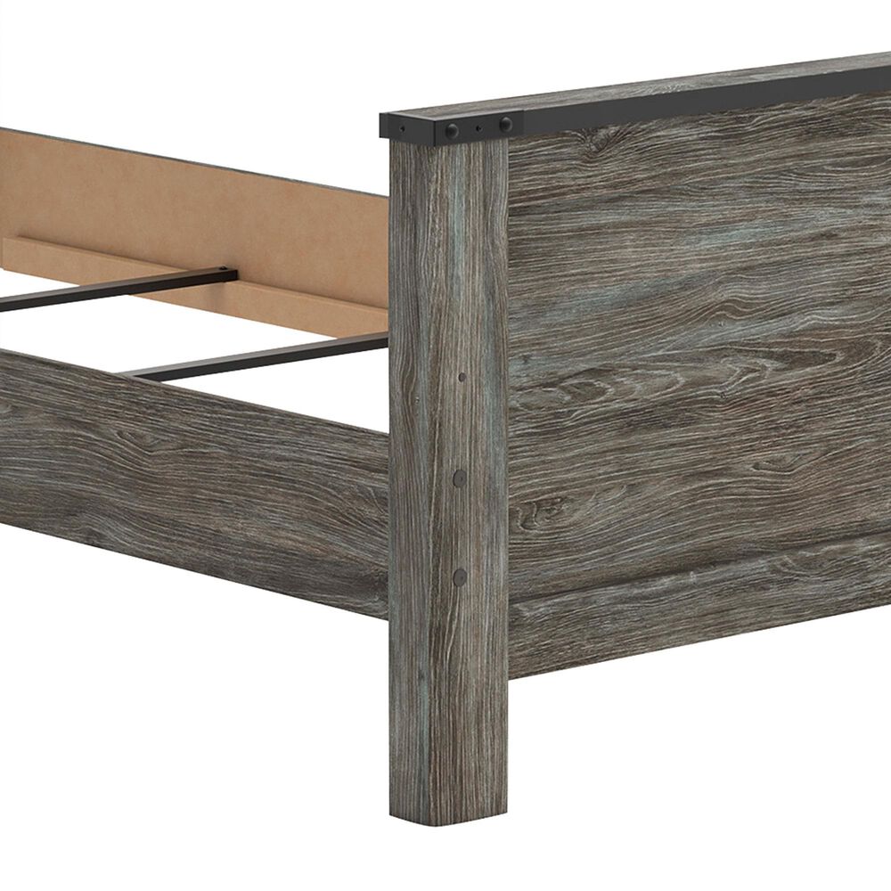 Ashley Frandern Twin Panel Bed in Black and Warm Gray, , large
