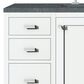 James Martin Vanities Addison 48" Single Bathroom Vanity in Glossy White with 3 cm Parisien Bleu Quartz Top and Rectangular Sink, , large