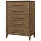 Sterling Timber Elure Youth 5-Drawer Chest in Latte, , large
