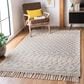 Safavieh Natura NAT351A 6" x 9" Ivory and Grey Area Rug, , large