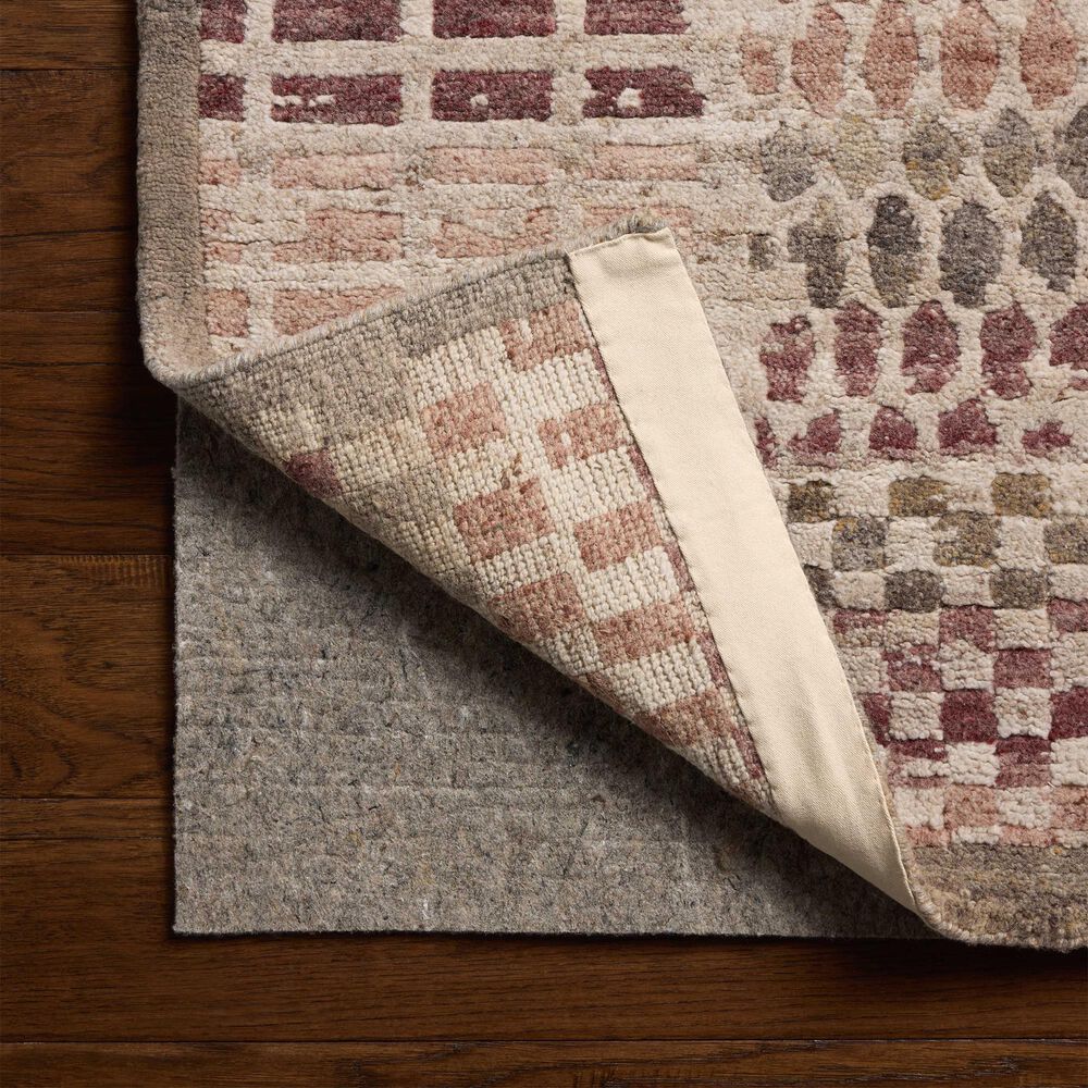 Loloi Nara Grey and Rose 2'6" x 8'6" Runner, , large