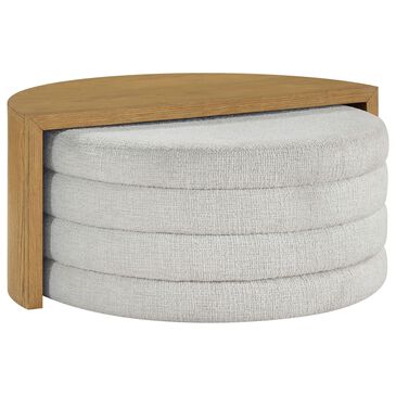 Crystal City Florence Nesting Cocktail Table with Castered Ottoman in Sand, , large