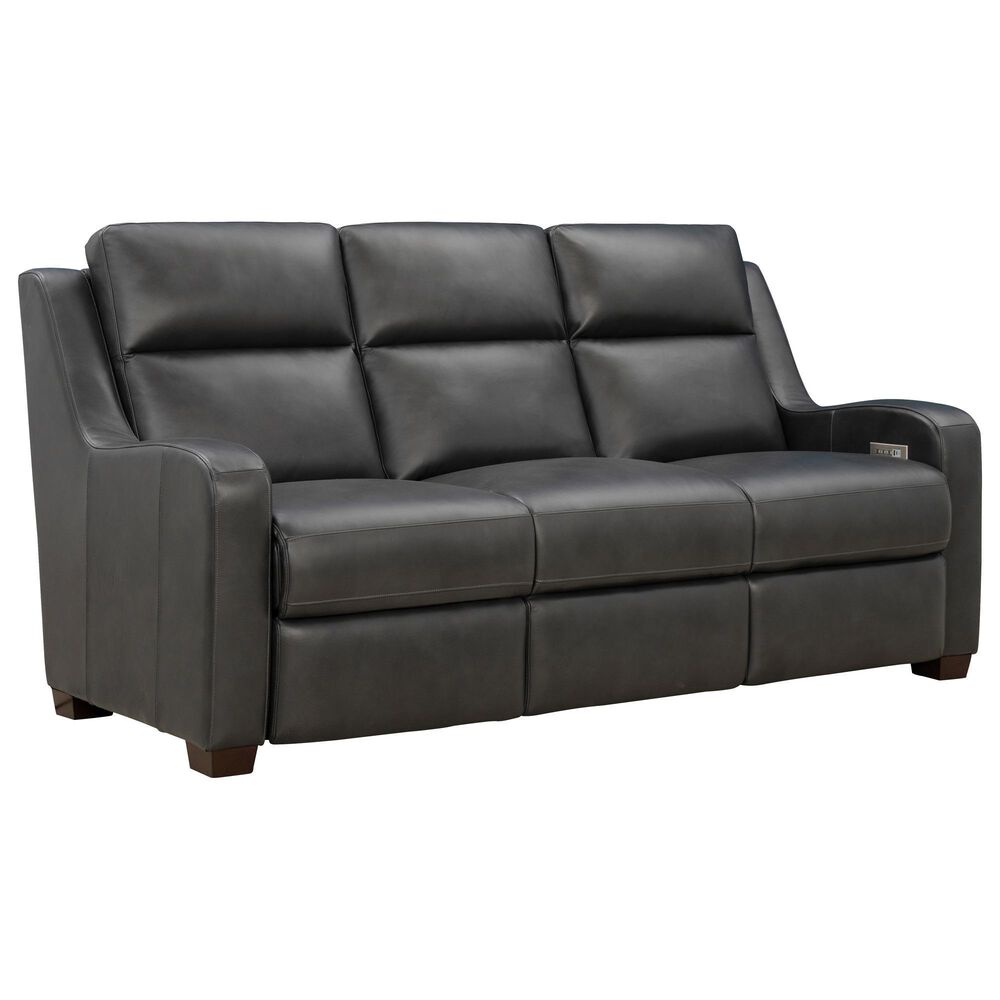 Barcalounger Ayden Power Sofa in Elway Dark Gray, , large