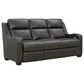 Barcalounger Ayden Power Sofa in Elway Dark Gray, , large