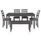 Ashley Bridson 6-Piece Rectangular Dining Set in Gray, , large
