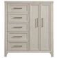 Hawthorne Furniture Carlson 5-Drawer Chest with Double Doors in Washed Linen, , large