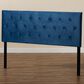 Baxton Studio Felix Full Upholstered Panel Headboard in Navy Blue, , large