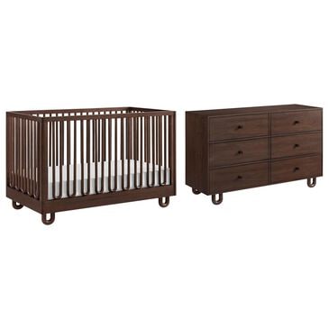 Oxford Baby Meridian 2-Piece Nursery Set with 3-in-1 Convertible Crib and Dresser in Cognac, , large
