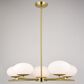 Vaxcel International Co. Ltd. Sloane 5-Light Chandelier in Satin Brass, , large