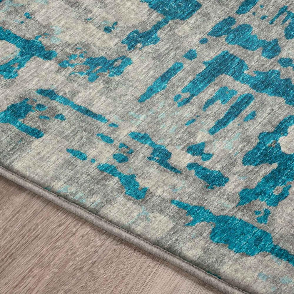 Dalyn Rug Company Brisbane Abstract 3&#39; x 5&#39; Teal Area Rug, , large