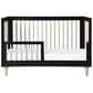 Babyletto Lolly 3-in-1 Convertible Crib with Kit in Black and Washed Natural, , large