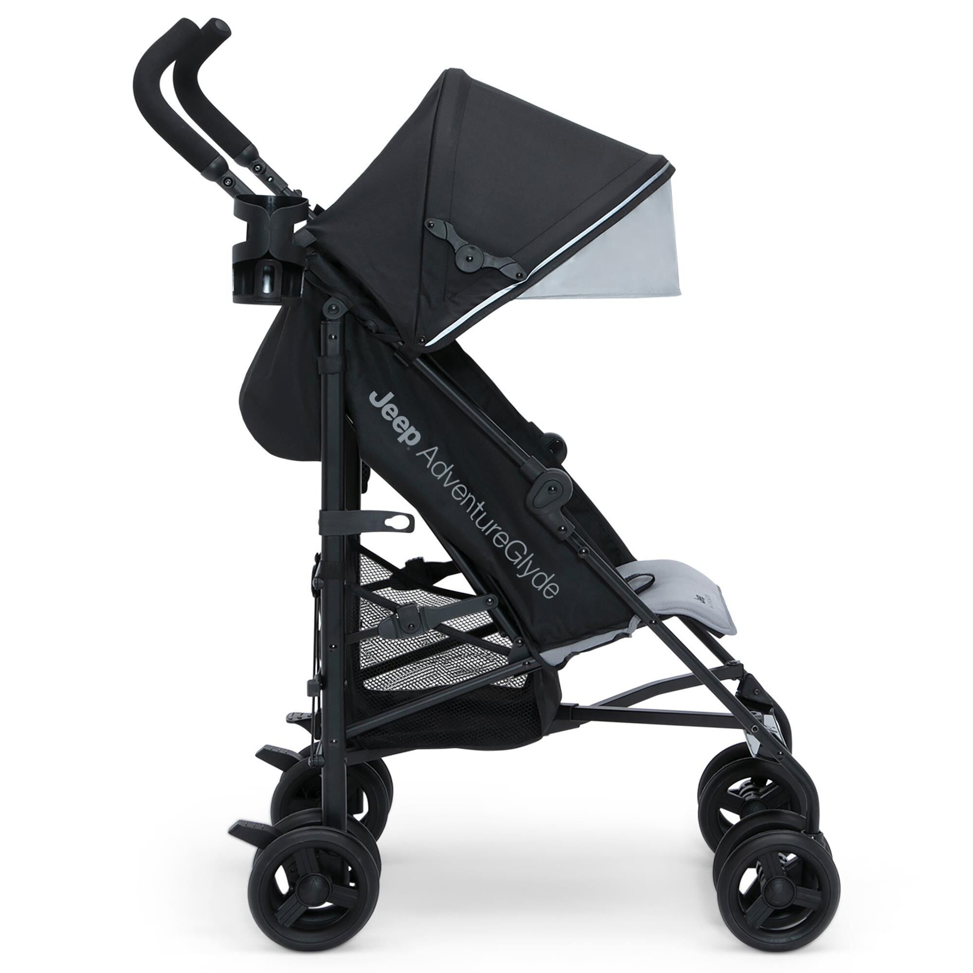 Delta Children Jeep AdventureGlyde Stroller in Black and Grey