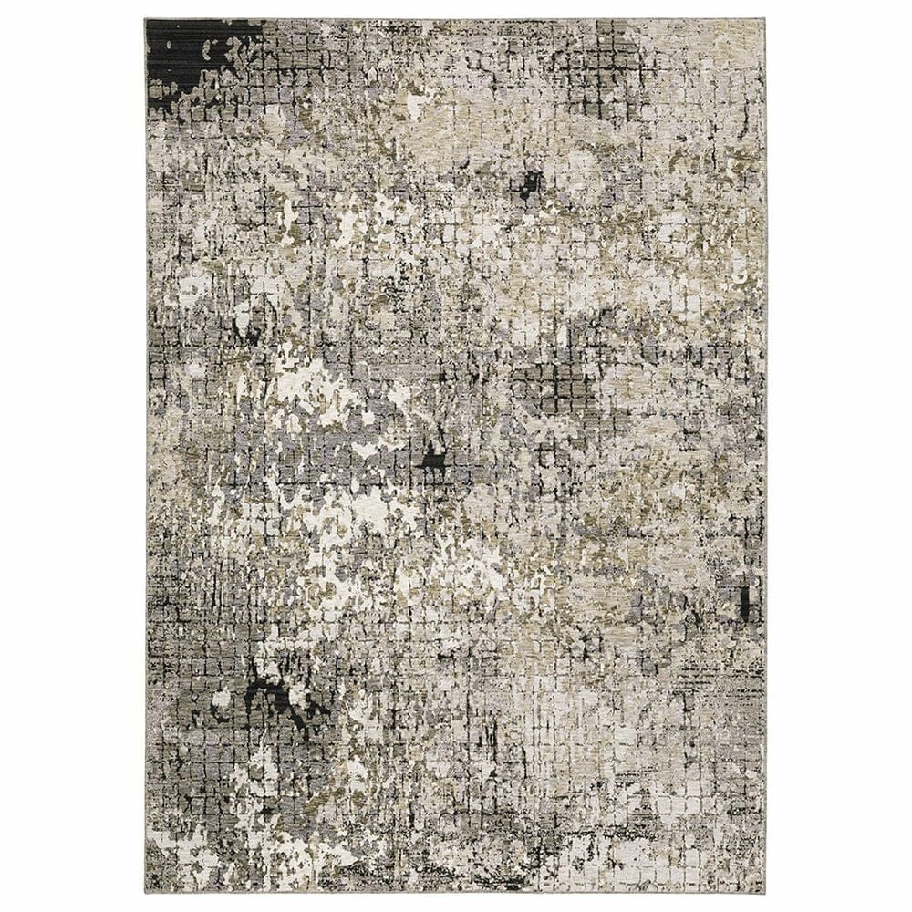 Oriental Weavers Nebulous Greyout 2"3" x 7"6" Grey Runner, , large