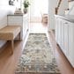 Dalyn Rug Company Silk Road Chocolate, Ivory, Gold, Copper, Blush, Aloe and Wheat 2"3" x 7"6" Runner, , large