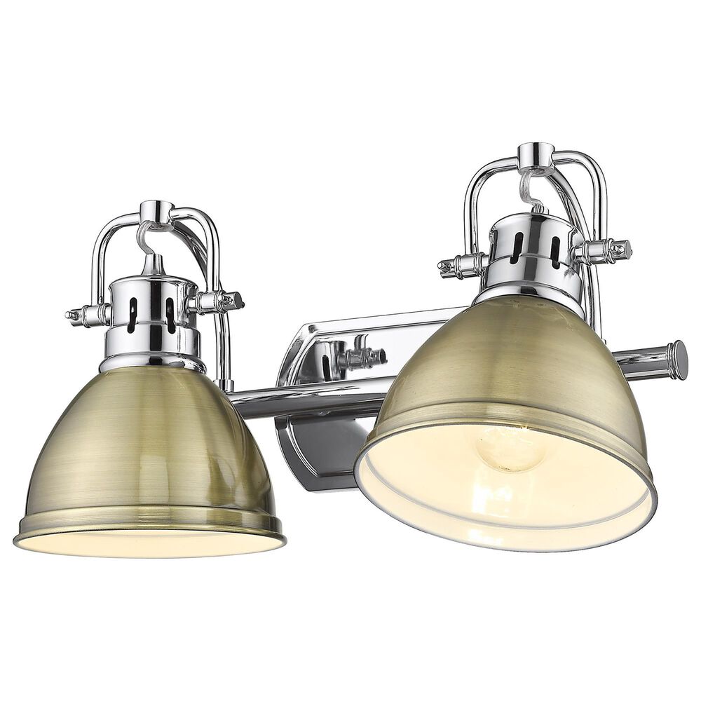Golden Lighting Duncan 2-Light Bath Vanity in Chrome, , large