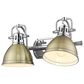 Golden Lighting Duncan 2-Light Bath Vanity in Chrome, , large