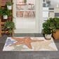 Nourison Aloha ALH28 2"8" x 4" Ivory and Multicolor Indoor/Outdoor Area Rug, , large