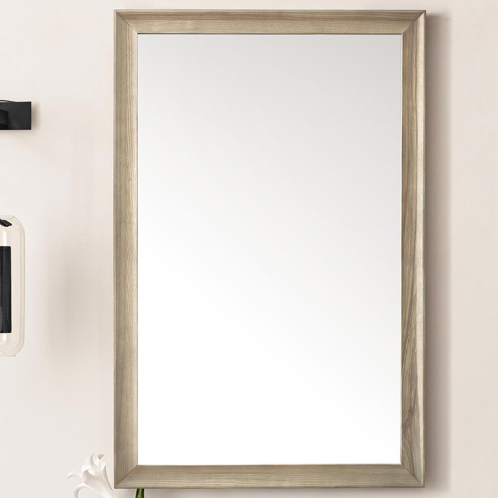 James Martin Vanities Glenbrooke 26&quot; Rectangular Mirror in Whitewashed Oak, , large