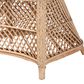 Baxton Studio Casilda Arm Chair with Natural Rattan in White, , large