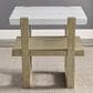 Steve Silver Perth End Table in White and Weathered Sand, , large