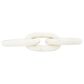 Creative Coop 13" Decorative Marble Chain Link Figurine in White, , large