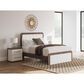 Ashley Kendanport Queen Platform Upholstered Bed in Brown and White, , large