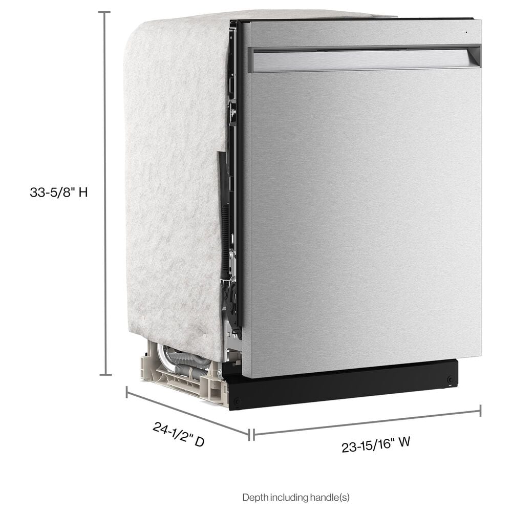 KitchenAid 24&quot; Max Jets Third Rack Dishwasher with Top Control and ProDry System in PrintShield Stainless, , large