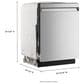 KitchenAid 24" Max Jets Third Rack Dishwasher with Top Control and ProDry System in PrintShield Stainless, , large