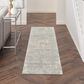 Nourison Exhale 2"2" x 7"6" Light Grey Runner, , large