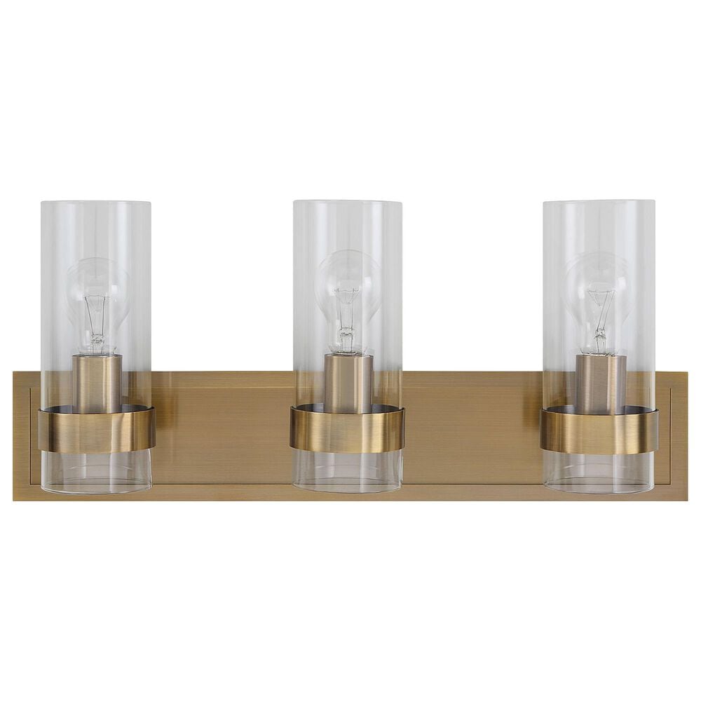 Uttermost Cardiff 3-Light Vanity Light in Antique Brass, , large