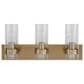 Uttermost Cardiff 3-Light Vanity Light in Antique Brass, , large