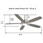 Minka-Aire Kelvyn 52" Ceiling Fan with LED Light in Brushed Nickel, , large