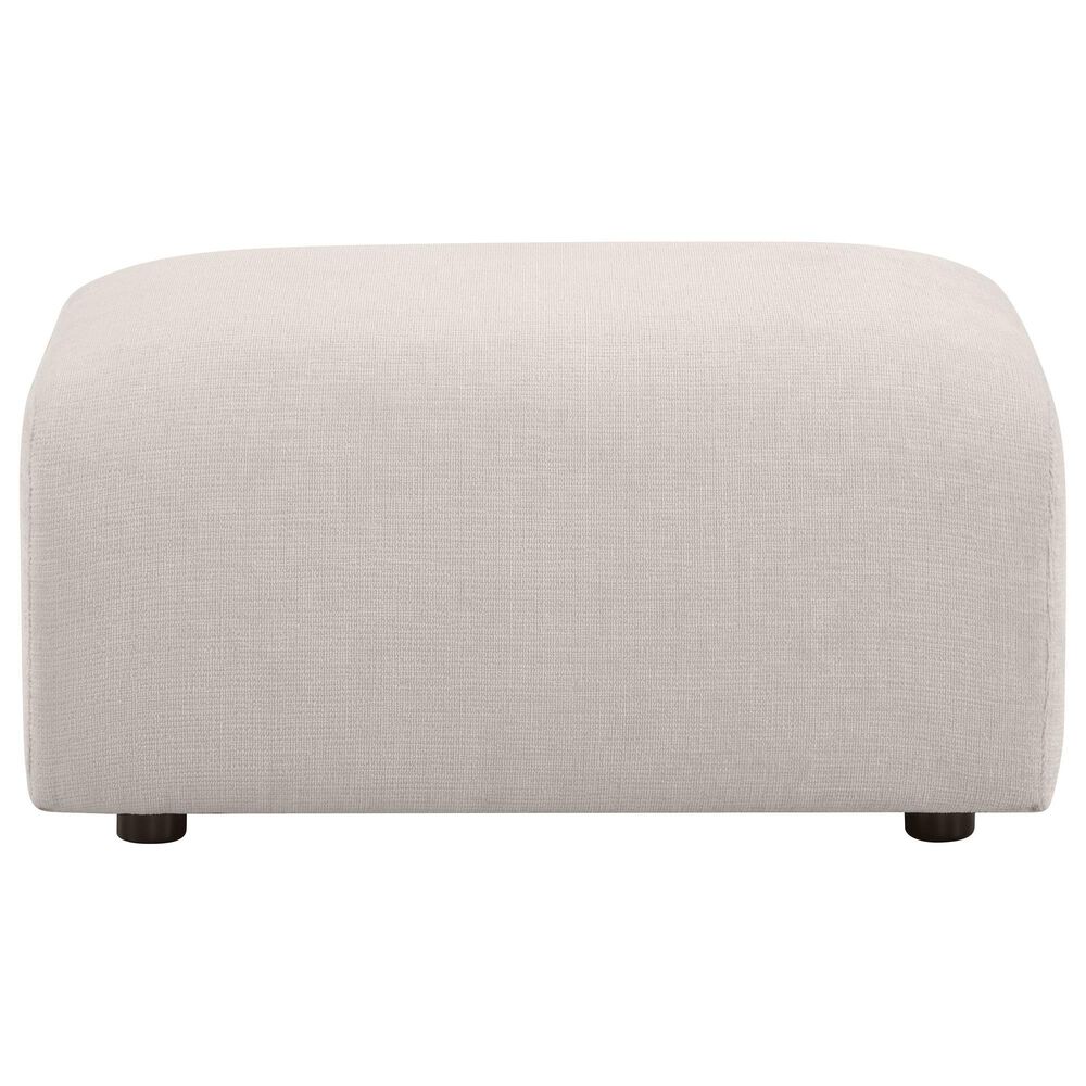 Coaster Burnett Upholstered Ottoman in Ivory, , large
