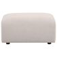 Coaster Burnett Upholstered Ottoman in Ivory, , large
