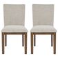 Ashley Kraeburn Dining Chair Set of 2 in Beige and Brown, , large