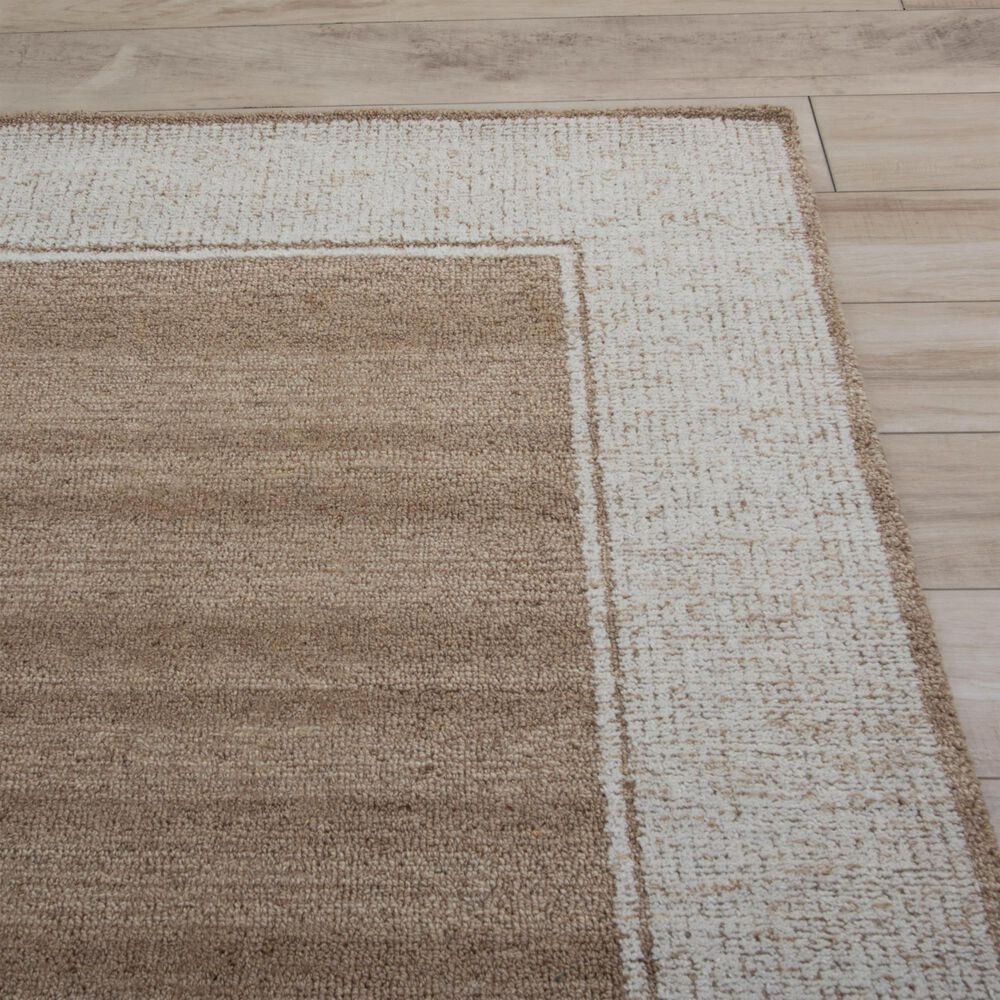 RIZZY Willow Striped Brown, Ivory and Beige 2'6" x 8' Runner, , large