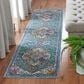 Safavieh Aria 2" x 8" Turquoise and Ivory Runner, , large