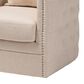 Baxton Studio Micah Swivel Chair in Beige, , large