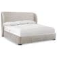 Bernhardt Geneve 5 Piece King Upholstered Wingback Bedroom Set in Robor, , large