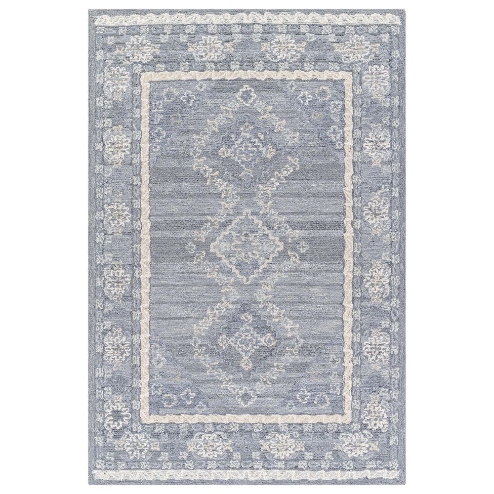 Surya Addyson 2" x 3" Ivory, Pale Blue and Dusty Sage Area Rug, , large
