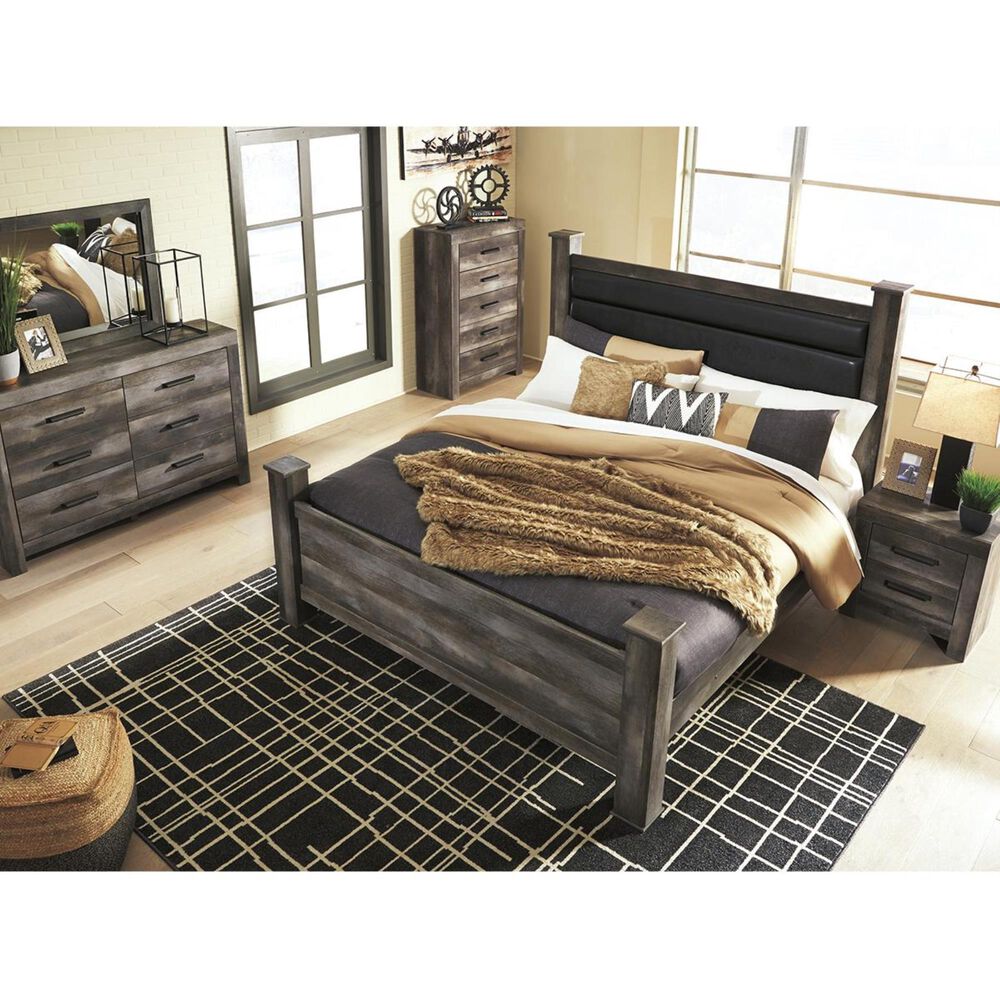 Ashley Wynnlow 2-Drawer Nightstand in Gray, , large