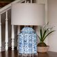 Porch View Petal and Plume Porcelain Table Lamp in Blue and White, , large
